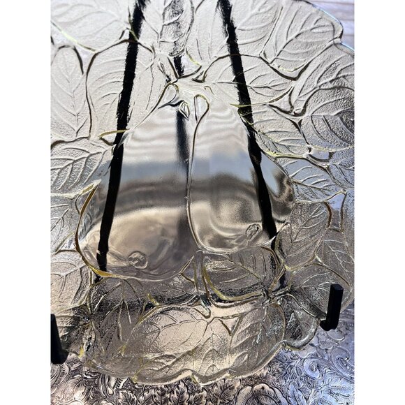 Indiana Glass Yellow Mist Sweet‎ Pear 8" Luncheon/Dinner Plate VTG Decor AS IS - Picture 3 of 9